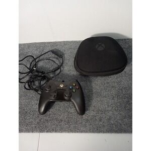 Power A Black Wired Controller for Microsoft Xbox 360 S 1414133-01 With Case